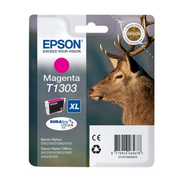 Tinteiro Epson T1303 MAGENTA ORIGINAL Tinteiro Epson T1303 MAGENTA ORIGINAL