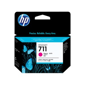 HP 711 MAGENTA PACK 3 CARTUCHOS ORIGINALES PARA LA IMPRESORA Tinteiros HP Designjet T125