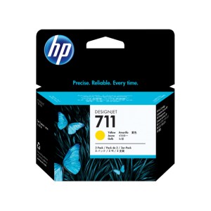 HP 711 AMARILLO PACK 3 CARTUCHOS ORIGINALES PARA LA IMPRESORA Tinteiros HP DesignJet T525