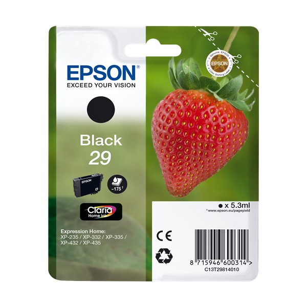 Epson 29 Preto, Tinteiro original Epson 29 Preto, Tinteiro original