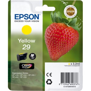 Epson 29 Amarillo, Cartucho de tinta original PARA LA IMPRESORA Epson Expression Home XP-245 Tinteiros