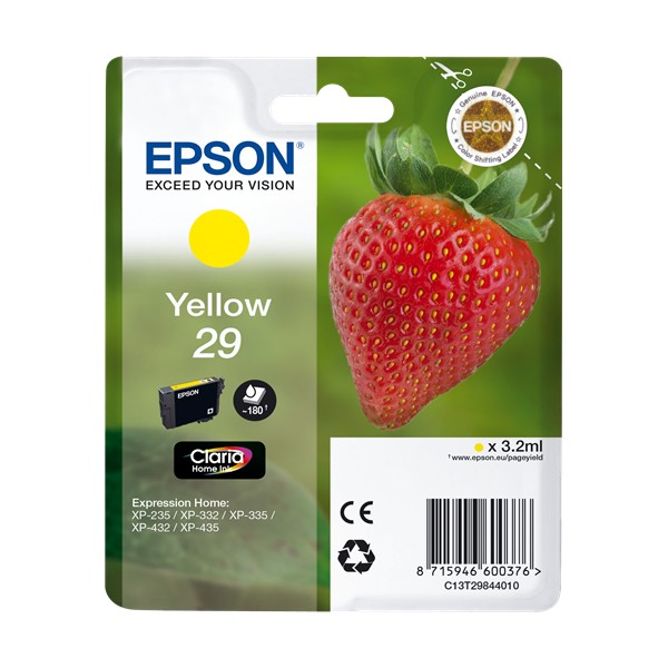 Epson 29 Amarelo, Tinteiro original Epson 29 Amarelo, Tinteiro original