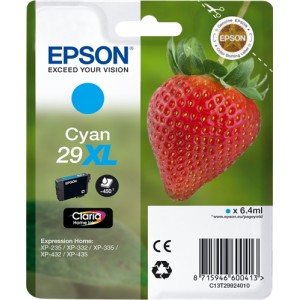 Epson 29XL Cyan, Cartucho de tinta original PARA LA IMPRESORA Epson Expression Home XP-442 Tinteiros