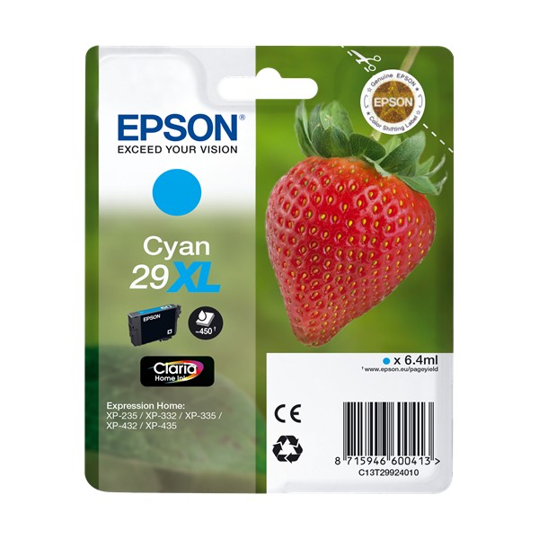 Epson 29XL Ciano, Tinteiro original Epson 29XL Ciano, Tinteiro original