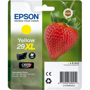 Epson 29XL Amarillo, Cartucho de tinta original PARA LA IMPRESORA Epson Expression Home XP-452 Tinteiros