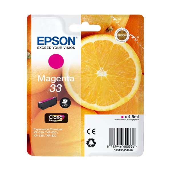 Epson 33 Magenta, Tinteiro original Epson 33 Magenta, Tinteiro original