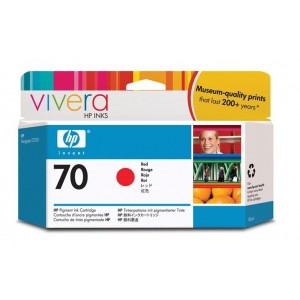 Cartucho de tinta Original HP 70 rojo referencia C9456A de 130ml. PARA LA IMPRESORA HP DesignJet Z3100PS Tinteiros