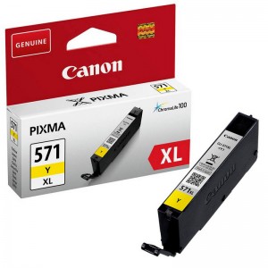 Canon Original CLI-571 Amarillo Alta Capacidad PERTENENCIENTE A LA REFERENCIA Canon PGI570 / CLI571 / PGI570XL / CLI571XL Tinteiros