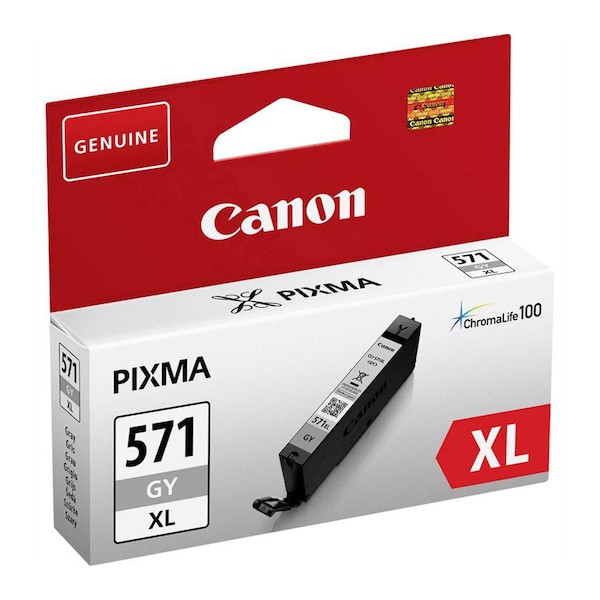 Tinteiro original Canon CLI-571 Gris Alta Capacidad. Tinteiro original Canon CLI-571 Gris Alta Capacidad.