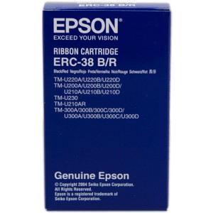Cinta Epson ERC38 Original Negro-Rojo PARA LA IMPRESORA TTR EPSON