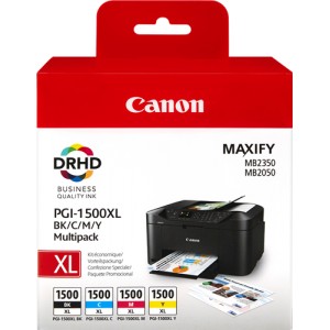 Canon PGI-1500XL Amarillo Cartucho De Tinta Original Alta Capacidad PARA LA IMPRESORA Canon Maxify MB 2750 Tinteiros