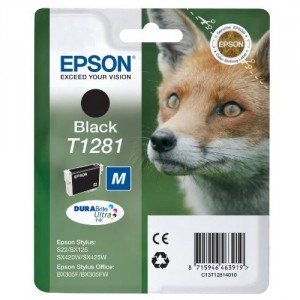 CARTUCHO ORIGINAL EPSON T1281 NEGRO PARA LA IMPRESORA Epson Stylus SX130 Tinteiros