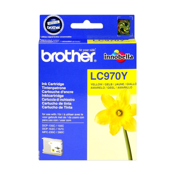 Brother LC970 Amarelo Original Brother LC970 Amarelo Original
