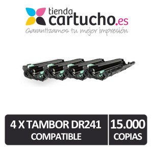 Pack 4 tambores Brother DR-241 Compatibles PARA LA IMPRESORA Brother HL-3170CDW Toner