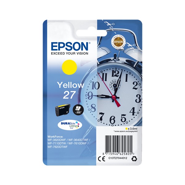 Epson 27 Original Amarelo T2704 Epson 27 Original Amarelo T2704