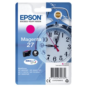 Epson 27 Magenta. T2703 Cartucho de Tinta Original PARA LA IMPRESORA Epson WorkForce WF-7715DWF Tinteiros