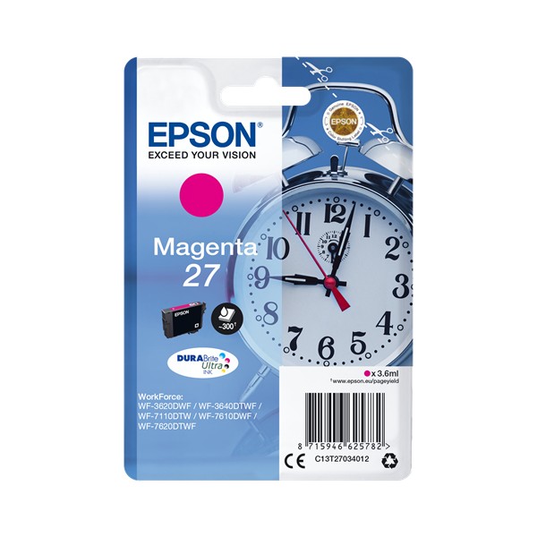 Epson 27 Magenta. T2703 Tinteiro Original Epson 27 Magenta. T2703 Tinteiro Original