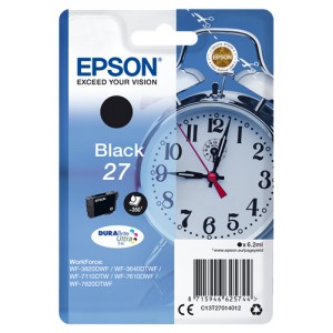 Epson 27 Negro. T2701 Cartucho de Tinta Original PARA LA IMPRESORA Epson WorkForce WF-7710DWF Tinteiros