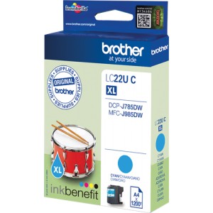 Brother LC22U Cyan Original PARA LA IMPRESORA Brother DCP-J785DW Tinteiros