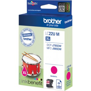 Brother LC22U Magenta Original PERTENENCIENTE A LA REFERENCIA Brother LC-22U Tinteiros