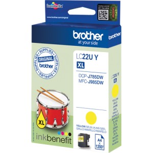 Brother LC22U Amarillo Original PERTENENCIENTE A LA REFERENCIA Brother LC-22U Tinteiros