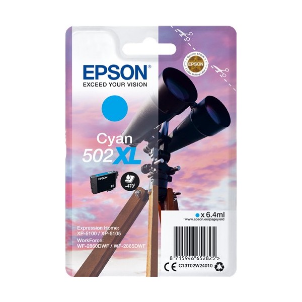 Epson 502XL Ciano Original (C13T02W24010) Epson 502XL Ciano Original (C13T02W24010)