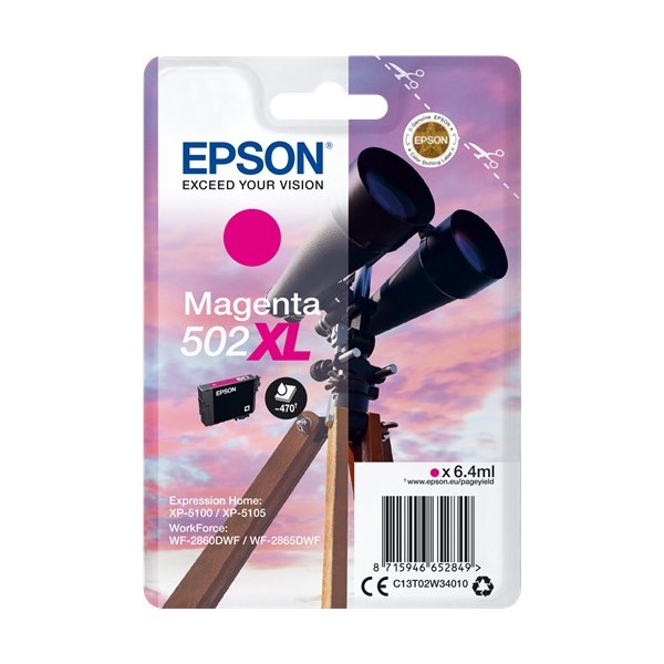 Epson 502XL Magenta Original (C13T02W34010) Epson 502XL Magenta Original (C13T02W34010)