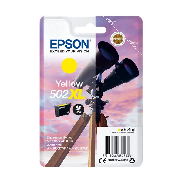 Epson 502XL Amarelo Original (C13T02W44010) Epson 502XL Amarelo Original (C13T02W44010)