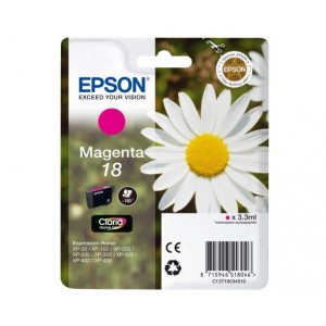 ORIGINAL EPSON 18 MAGENTA, para impresoras Expression Home XP-102, XP-202, XP-205, XP-30, XP-302 PERTENENCIENTE A LA REFERENCIA Epson 18 / 18XL Tinteiros