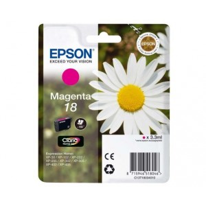 ORIGINAL EPSON 18 MAGENTA, para impresoras Expression Home XP-102, XP-202, XP-205, XP-30, XP-302 PARA LA IMPRESORA Epson Expression Home XP-302 Tinteiros