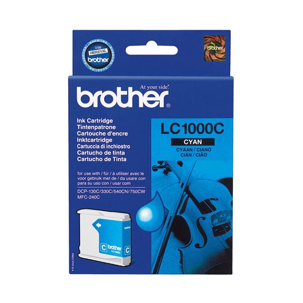 Brother LC-1000 ciano tinteiro original. Brother LC-1000 ciano tinteiro original.