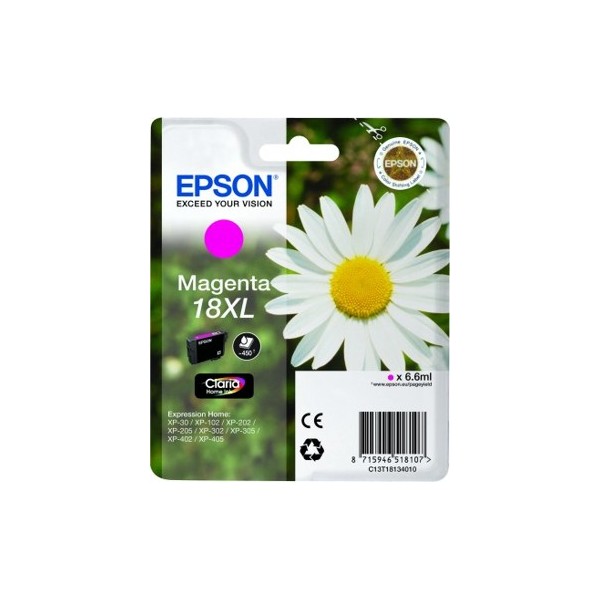 TINTEIRO ORIGINAL EPSON 18XL MAGENTA TINTEIRO ORIGINAL EPSON 18XL MAGENTA