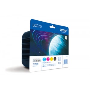 Brother LC-970 Rainbow pack (4 colores) cartucho de tinta original. PARA LA IMPRESORA Brother MFC-650CDW Tinteiros