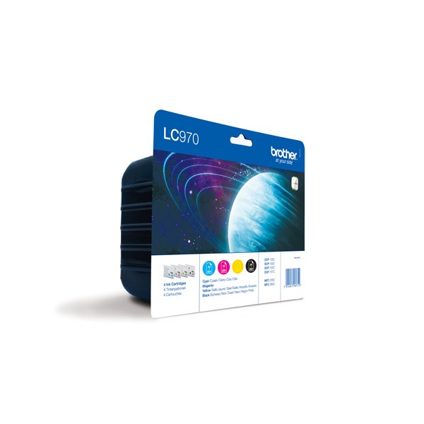 Brother LC-970 Rainbow pack (4 colores) tinteiro original. Brother LC-970 Rainbow pack (4 colores) tinteiro original.