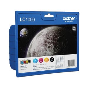 Brother LC-1000 Rainbow pack (4 colores) cartucho de tinta original. PARA LA IMPRESORA Brother DCP-350C Tinteiros