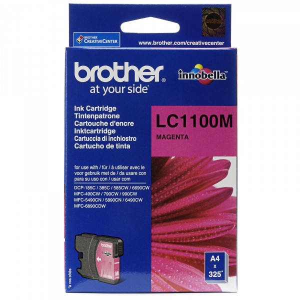 Brother LC1100 magenta tinteiro original. Brother LC1100 magenta tinteiro original.