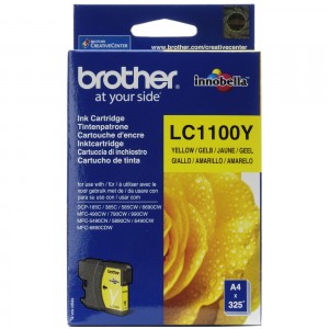 Brother LC1100 amarillo cartucho de tinta original. PARA LA IMPRESORA Brother MFC-5490CN Tinteiros