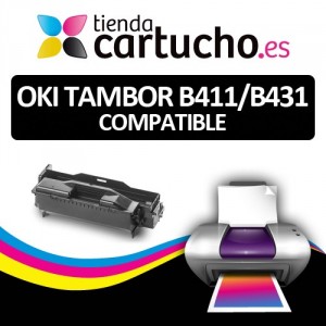 Tambor OKI DR B411/B431 Compatible para impresoras OKI B411D, 411DN, 431D, 431DN PERTENENCIENTE A LA REFERENCIA Tambor OKI DR B411/B431 Compatible