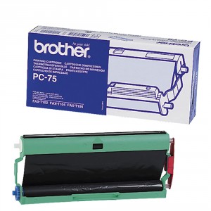 Brother PC75 cinta de transferencia térmica original PARA LA IMPRESORA Brother Fax-T104 Fitas de Transferência