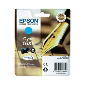 EPSON 16XL CYAN Original ref. T1632 para impresoras Epson WorkForce WF-2010W, WF-2510, WF-2520NF,  WF-2530WF,  WF-2540WF PARA LA IMPRESORA Epson WorkForce WF-2540WF Tinteiros