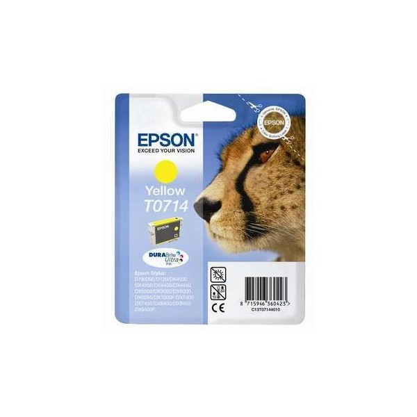 Tinteiro Epson T0714 AMARELO ORIGINAL Tinteiro Epson T0714 AMARELO ORIGINAL