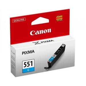 Cartucho ORIGINAL CANON CLI 551 CYAN para impresoras PIXMA iP7250 / MG5450 / MG6350 PARA LA IMPRESORA Canon Pixma IX6850 Tinteiros