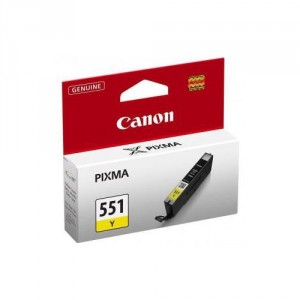 Cartucho ORIGINAL CANON CLI 551 AMARILLO para impresoras PIXMA iP7250 / MG5450 / MG6350 PERTENENCIENTE A LA REFERENCIA Canon PGI550 / CLI551 / PGI550XL / CLI551XL Tinteiros
