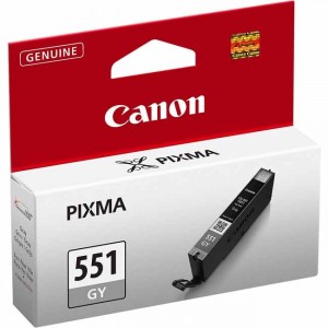 Cartucho ORIGINAL CANON CLI 551 GRIS para impresoras PIXMA iP7250 / MG5450 / MG6350 PERTENENCIENTE A LA REFERENCIA Canon PGI550 / CLI551 / PGI550XL / CLI551XL Tinteiros