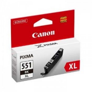 Cartucho ORIGINAL CANON CLI 551XL NEGRO para impresoras PIXMA iP7250 / MG5450 / MG6350 PARA LA IMPRESORA Canon Pixma IX6850 Tinteiros