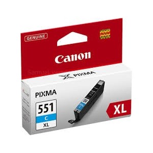 Cartucho ORIGINAL CANON CLI 551XL CYAN para impresoras PIXMA iP7250 / MG5450 / MG6350 PERTENENCIENTE A LA REFERENCIA Canon PGI550 / CLI551 / PGI550XL / CLI551XL Tinteiros