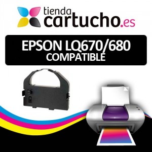 Cinta EPSON LQ670/LQ680/LQ1060/LQ2550/EX800 compatible PARA LA IMPRESORA TTR EPSON