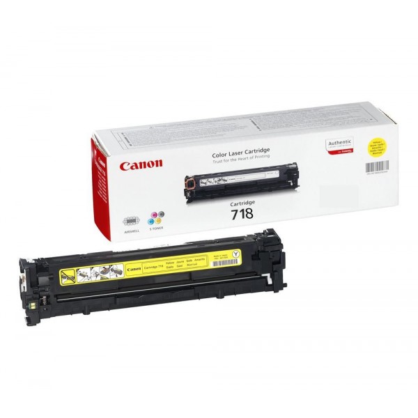 Canon 718Y toner amarelo original, referencia Canon 2659B002AA Canon 718Y toner amarelo original, referencia Canon 2659B002AA