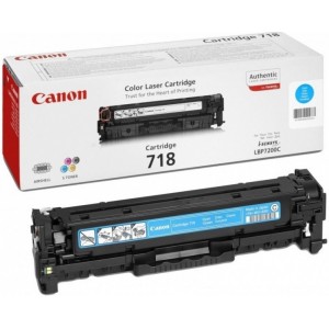 Canon 718C toner cian original, referencia Canon 2661B002AA PARA LA IMPRESORA Canon I-Sensys LBP 7210CDN Toner