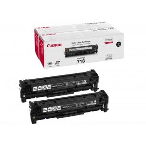 Canon 718BK2 pack 2 toner original, referencia Canon 2662B005AA PARA LA IMPRESORA Canon I-Sensys LBP 7200 Toner